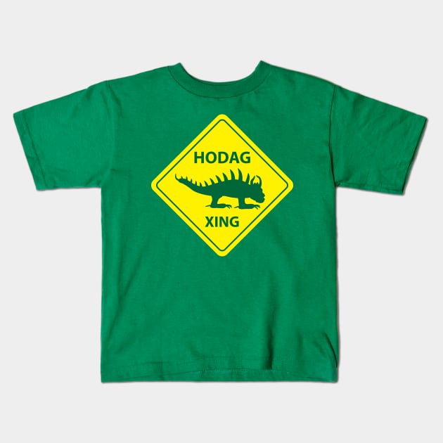 Hodag Crossing Packers Colors Kids T-Shirt by BlueSkyTheory